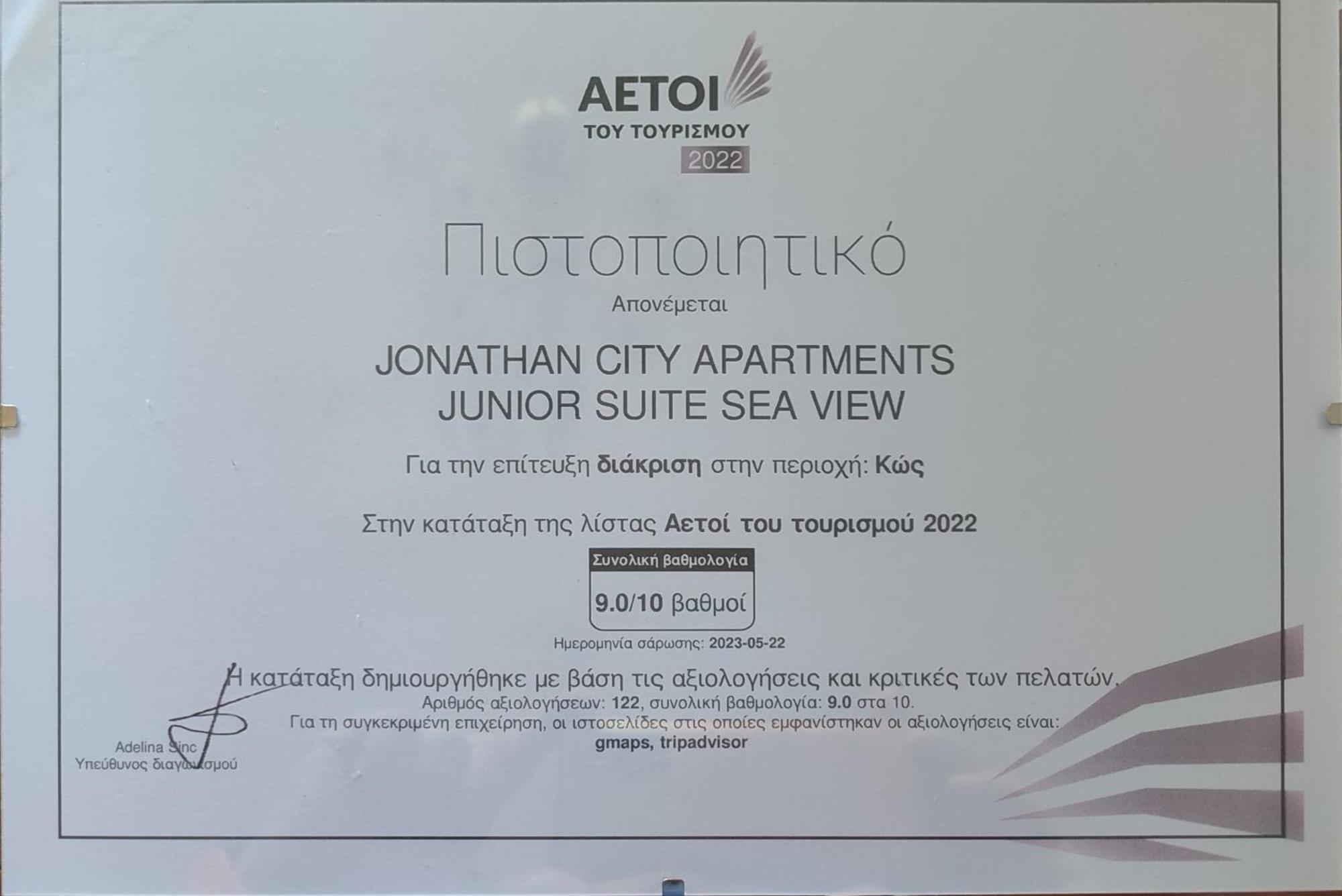 Jonathan City Apartment Kos By Eksteriør billede